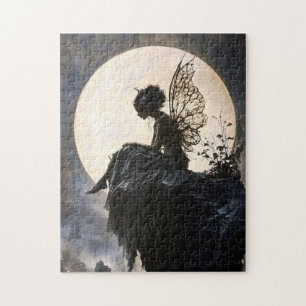 Gothic Moonlight Fairy Jigsaw Puzzle