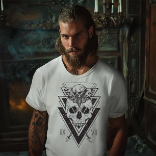 Gothic Moth & Skull T-Shirt