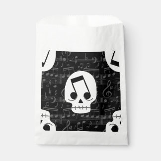 gothic music note eyes skull macabre favour bags