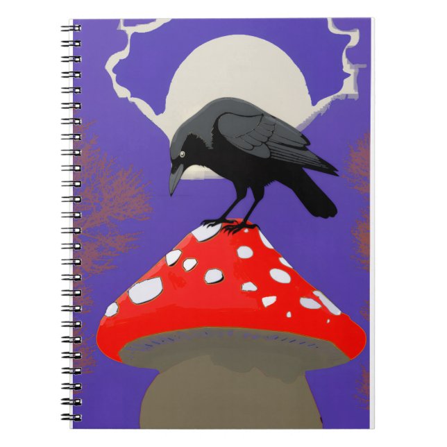 Gothic Mystical Raven Notebook (Front)