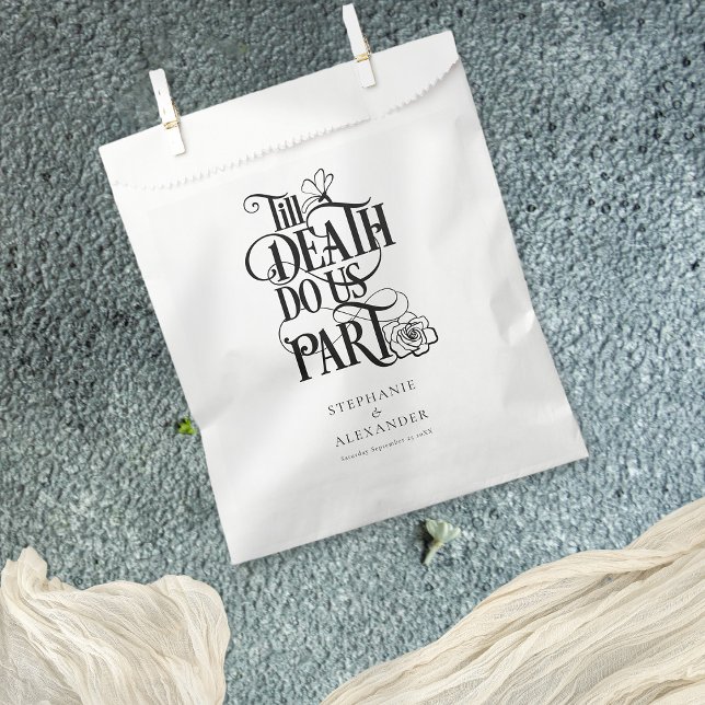 Gothic Mystical Till Death Do Us Part Wedding Favour Bags (Creator Uploaded)