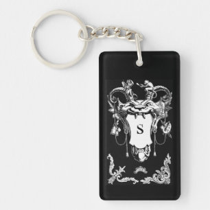 Gothic mythical creature keychain