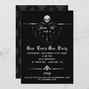 Gothic New Year's Eve Party Invitation