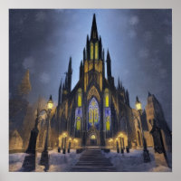 Gothic Night Cathedral