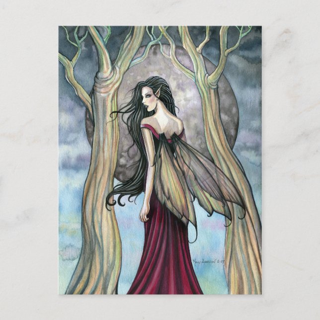 Gothic Night Fairy Postcard by Molly Harrison (Front)