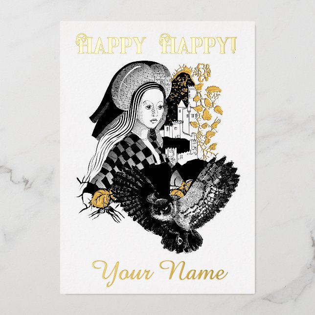 Gothic Night Owl and woman (Front)