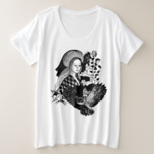 Gothic Night Owl and woman Plus Size T-Shirt