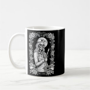 Gothic Nurse Skeleton Dark Medical Halloween Coffee Mug