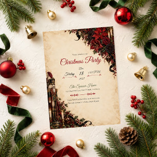 Gothic Nutcracker Christmas Party Invitation