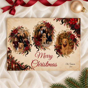 Gothic Nutcracker Merry Christmas Holiday Card