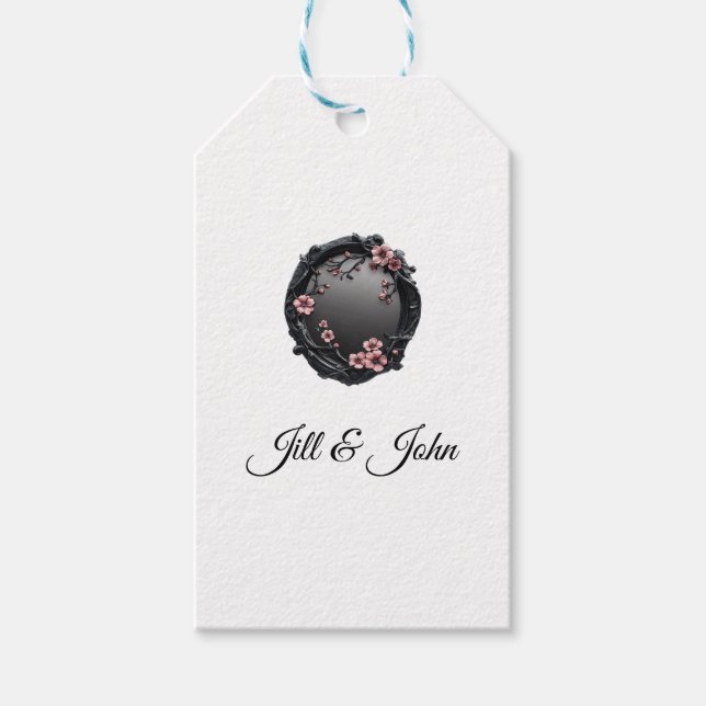 Gothic Ornate Frame Favour Tag (Front)