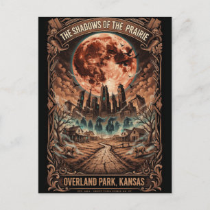 Gothic Overland Park, KS Art Horror Travel Postcard