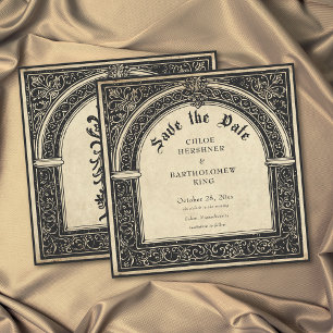 Gothic Parchment Medieval Until Death Wedding Save The Date