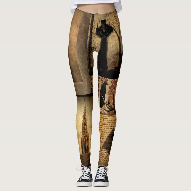 Gothic Patches Leggings (Front)