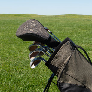 Gothic Pattern Black Golf Head Cover