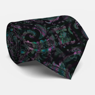 Gothic Petrol Paisley Tie