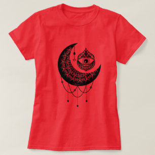 Gothic Pink and black ink Gothic eye T-Shirt