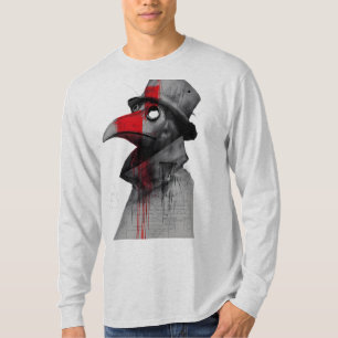 Gothic Plague Doctor Trash Polka Long Sleeve T-Shirt