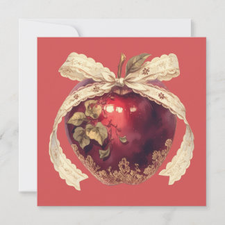 Gothic Poison Apple Dark Romance Halloween Invitation