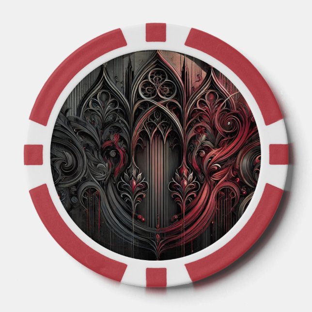 Gothic Poker Chip – Custom Design (Front)