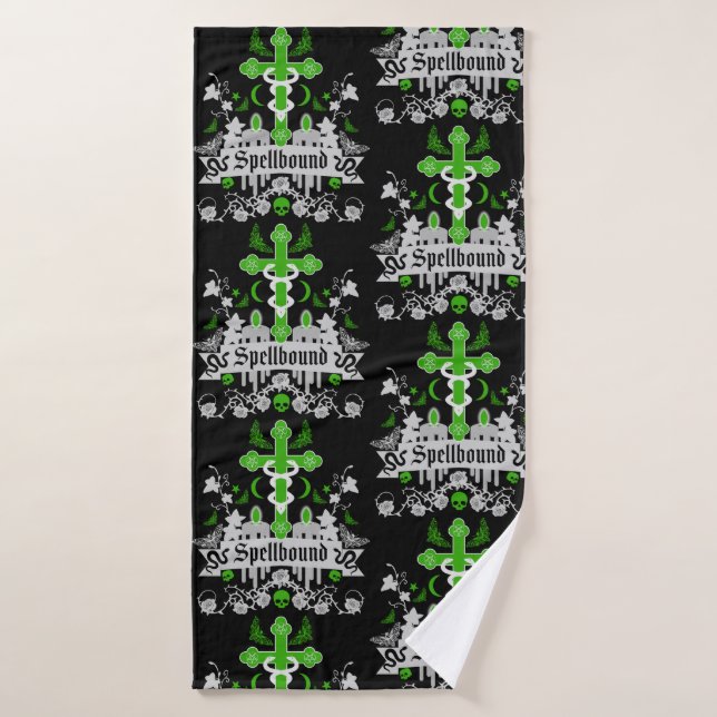 Gothic Post Punk Fashion Accessories Bath Towel (Bath Towel)