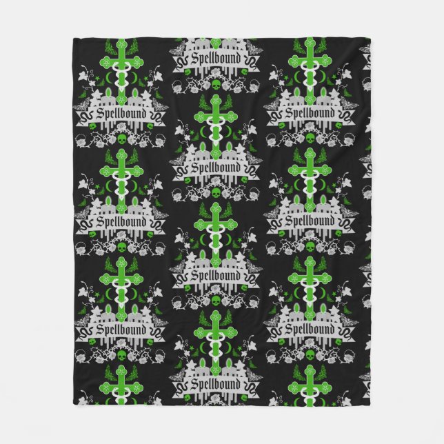 Gothic Post Punk Fashion Accessories Fleece Blanket (Front)