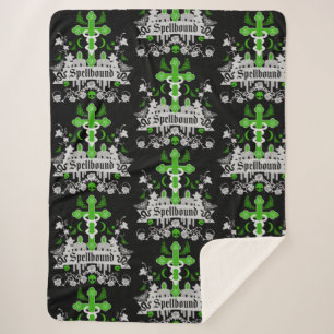 Gothic Post Punk Fashion Accessories Sherpa Blanket