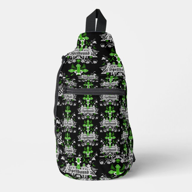 Gothic Post Punk Fashion Accessories Sling Bag (Front)