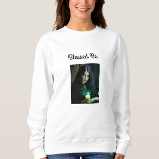 Gothic Pretty Witch, Dark Theme Sweatshirt