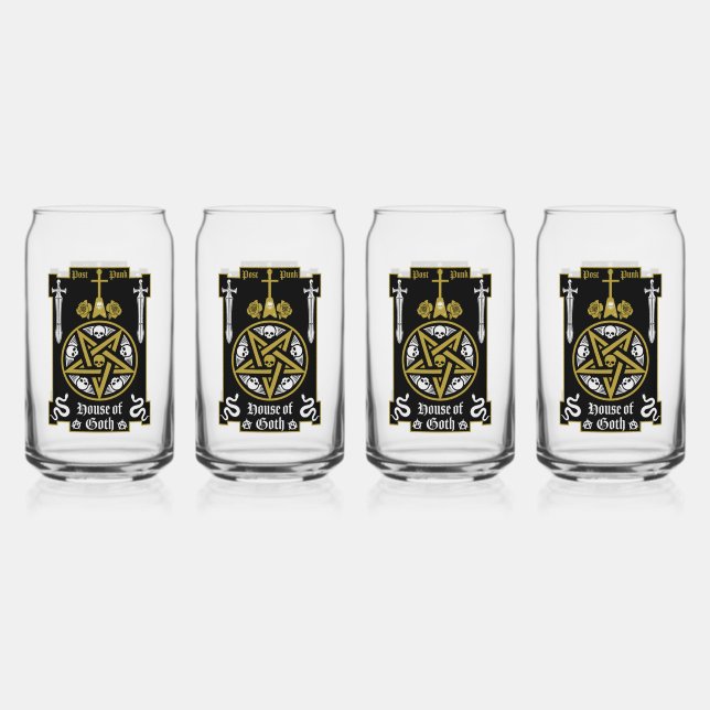 Gothic Punk Accessories Can Glass (Front)