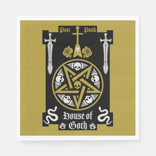 Gothic Punk Accessories Napkin (Front)