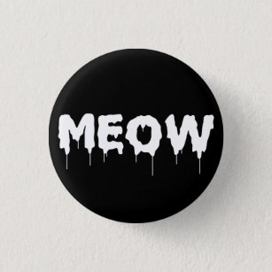 Gothic Punk Meow 3 Cm Round Badge