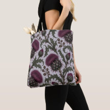 Gothic Purple Thistle – Dark Botanical Floral 