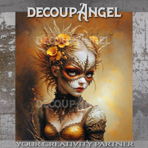 Gothic Queen of Summer Decoupage Tissue Paper