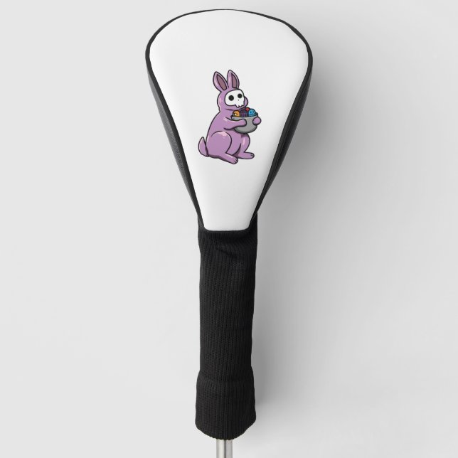 Gothic Rabbit Gothic Bunny Gothic Easter Emo Goth  Golf Head Cover (Front)