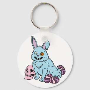 Gothic Rabbit Gothic Bunny Gothic Easter Emo Goth Key Ring