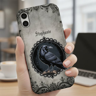 Gothic Raven Crow Dark Academia Style iPhone 16 Case