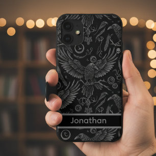 Gothic Raven Dark Academia iPhone 16 Case