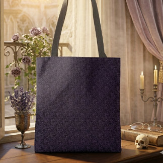 Gothic Raven Dark Botanical Victorian Aesthetic Tote Bag