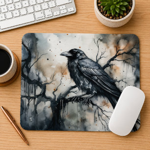 Gothic Raven  Mouse Pad