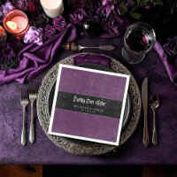 Gothic Raven Purple Darkly Ever After Wedding