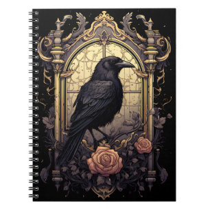 Gothic Raven, Raven Magic Apparel Notebook