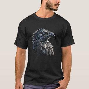 Gothic Raven - Witchcraft Raven - Viking Black Cro T-Shirt