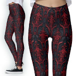 Gothic Red and Black 3D Effect Dark Fashion Leggings<br><div class="desc">Gothic Red and Black 3D Effect Leggings | Dark Fashion Statement. Step into your dark side with my Gothic Red and Black 3D Effect Leggings, boasting a fabulous and distinct dark allure. The pattern, reminiscent of Dracula film sets, exudes gothic aesthetics and is the epitome of dark fashion. Embrace the...</div>