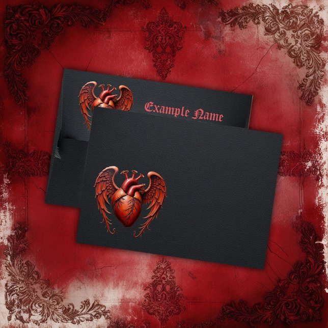 Gothic Red Heart with Roses – Dark Romantic  Envelope (Creator Uploaded)