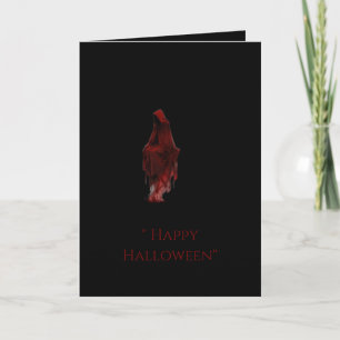 Gothic Red Riding Hood Greeting Card   Dark Fantas