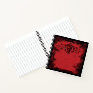 Gothic Red Skull Notebook