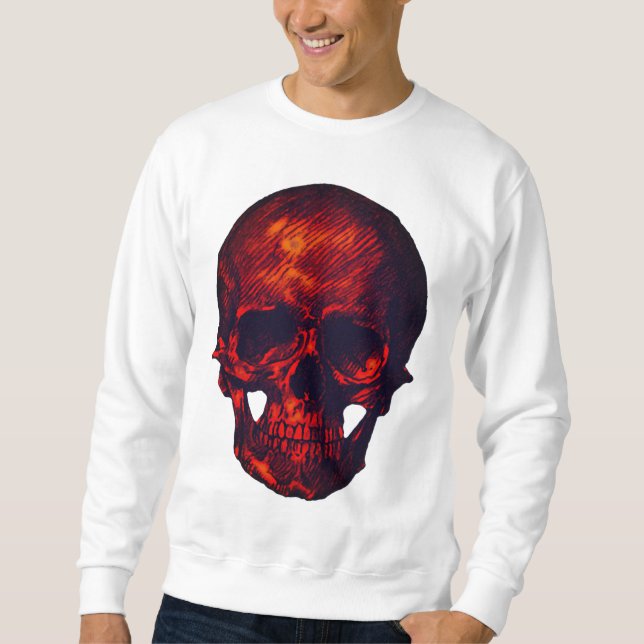 Gothic Red Skull Sweatshirt (Front)