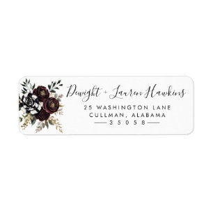 Gothic Return Address Label