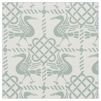 Gothic Revival Birds and Knots Fabric